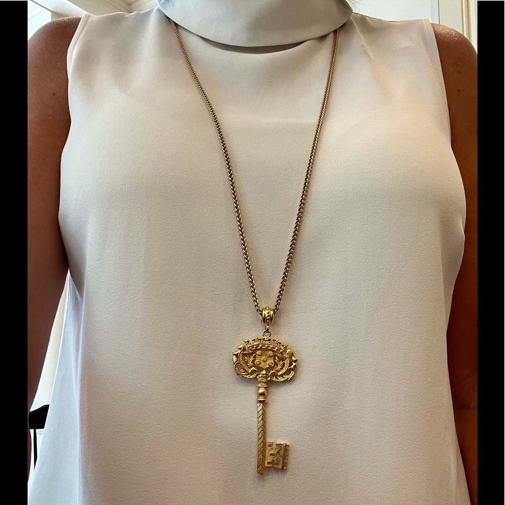 Ben-Amun Key Charm Pendant Necklace - Picture 2 of 16